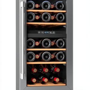 Luztolent Wine Cooler Dual Zone Silver 26 Bottles-0