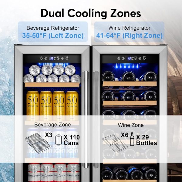 FoMup Stainless Steel Beverage Fridge 6.2 cu ft-7