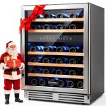 BODEGA Dual Zone Wine Cooler 46 Bottle Black Under Counter-0