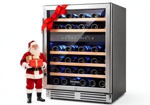 BODEGA Dual Zone Wine Cooler 46 Bottle Black Under Counter-0