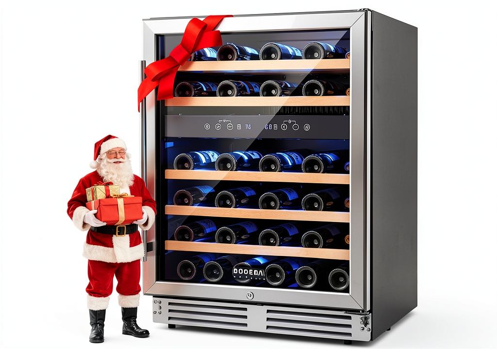 BODEGA wine cooler installed under a kitchen counter