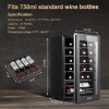 BODEGA Wine Cooler 24 Bottle Black Compressor Freestanding-4