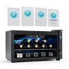 EUHOMY Mini Fridge Compact Beverage Refrigerator Black-2