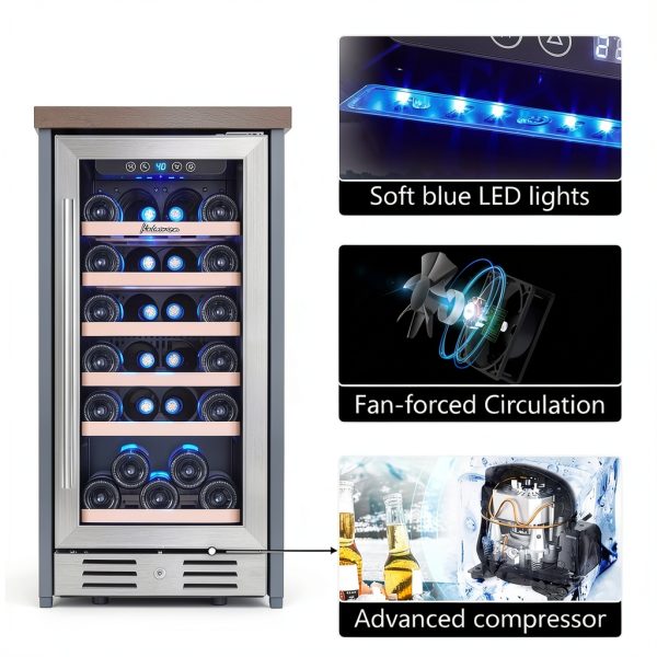 Wine Cooler Kalamera Compact Metal Rack 24inch-2