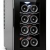 Tylza Wine Cooler 25L Black Adjustable Shelves Digital-0
