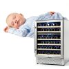 Tylza Dual Zone Wine Cooler Black 54 Bottle Capacity-4