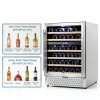 Tylza Dual Zone Wine Cooler Black 54 Bottle Capacity-3