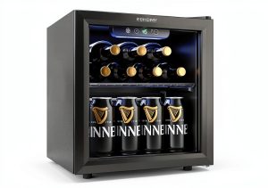 EUHOMY Mini Fridge Compact Beverage Refrigerator Black-0