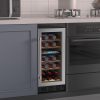 Luztolent Wine Cooler Dual Zone Silver 26 Bottles-1