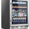 Kalamera Beverage Refrigerator Stainless Steel 5 Cubic Feet-0