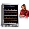 Wine Cooler NewAir Stainless Built In 52 Bottle-6