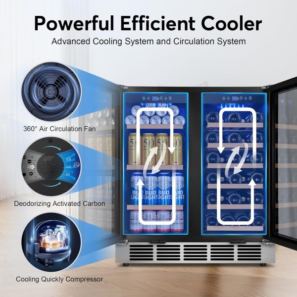 FoMup Stainless Steel Beverage Fridge 6.2 cu ft-2