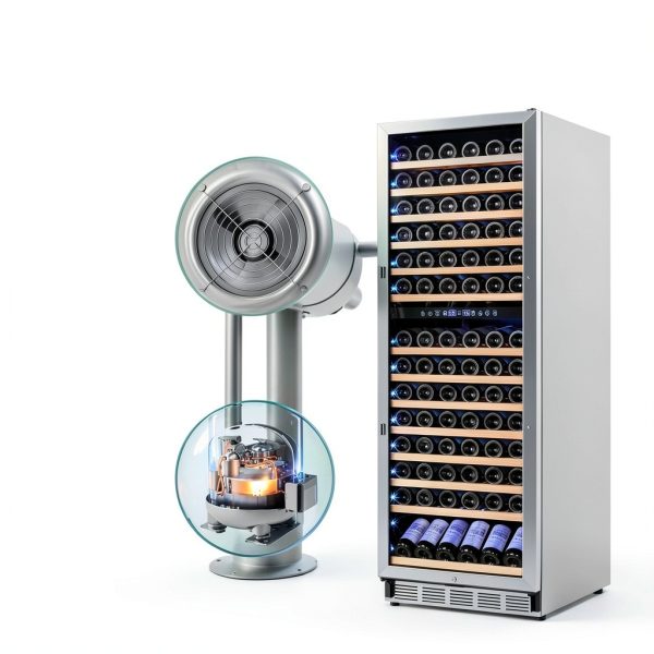 Wine Refrigerator Pavo Stainless Steel Dual Zone-3