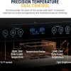 Steel 29 Bottle Wine Fridge Dual Zone Pavo-5