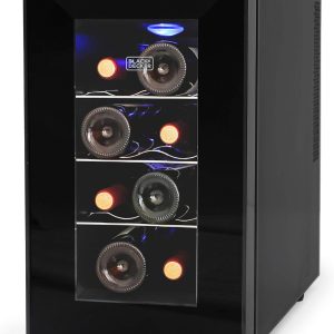 BLACK+DECKER Wine Cooler 8 Bottle Triple Pane Glass-0