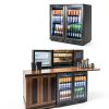 Pavo Black Beverage Cooler Undercounter Frost Free-7