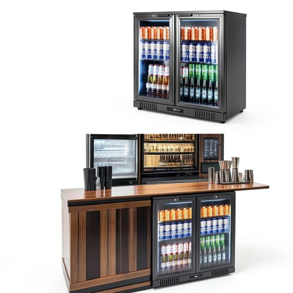 Pavo Black Beverage Cooler Undercounter Frost Free-7