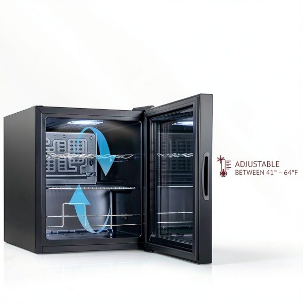 Schmecke Wine Cooler Black Freestanding 12 Bottle-4