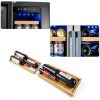 Pavo Black Beverage Refrigerator Dual Zone Touch Control-1