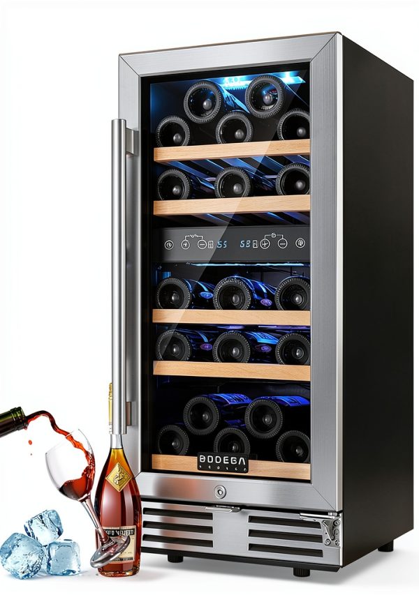 BODEGA Wine Cooler Dual Zone Built In Freestanding 30 Bottle-0