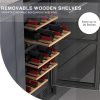 Luztolent Wine Cooler Dual Zone Silver 26 Bottles-3