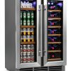 EUHOMY Wine Beverage Refrigerator Dual Zone Freestanding-8