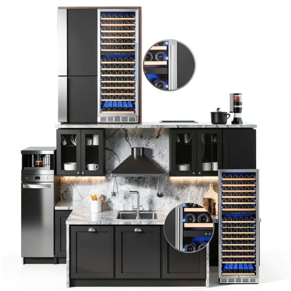 Wine Refrigerator Pavo Stainless Steel Dual Zone-5