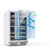 BODEGA Dual Zone Wine Cooler 46 Bottle Black Under Counter-5
