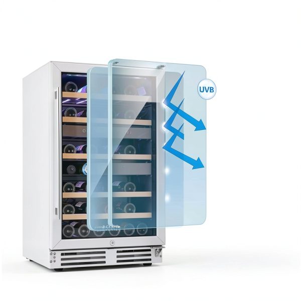 BODEGA Dual Zone Wine Cooler 46 Bottle Black Under Counter-5