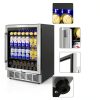 FoMup Stainless Steel Beverage Refrigerator 200 Cans-5