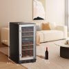 Luztolent Wine Cooler Dual Zone Silver 26 Bottles-5