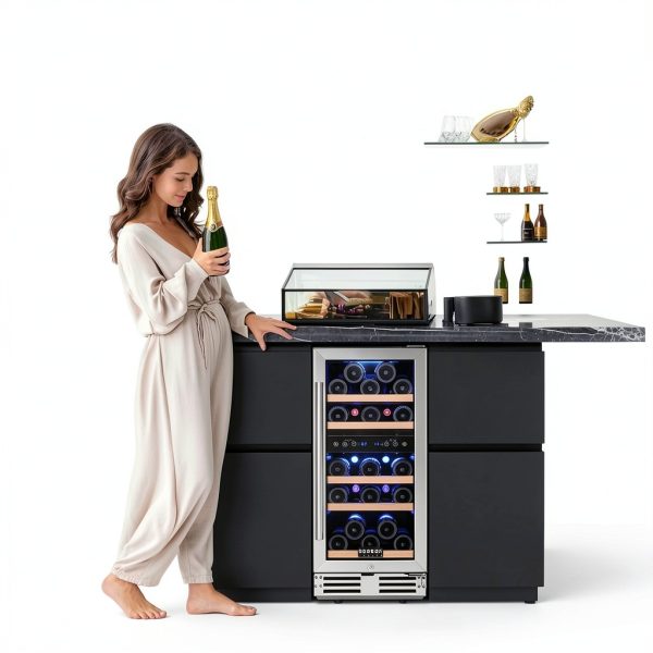 BODEGA Wine Cooler Dual Zone Built In Freestanding 30 Bottle-8