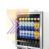 FoMup Stainless Steel Beverage Refrigerator 200 Cans-6