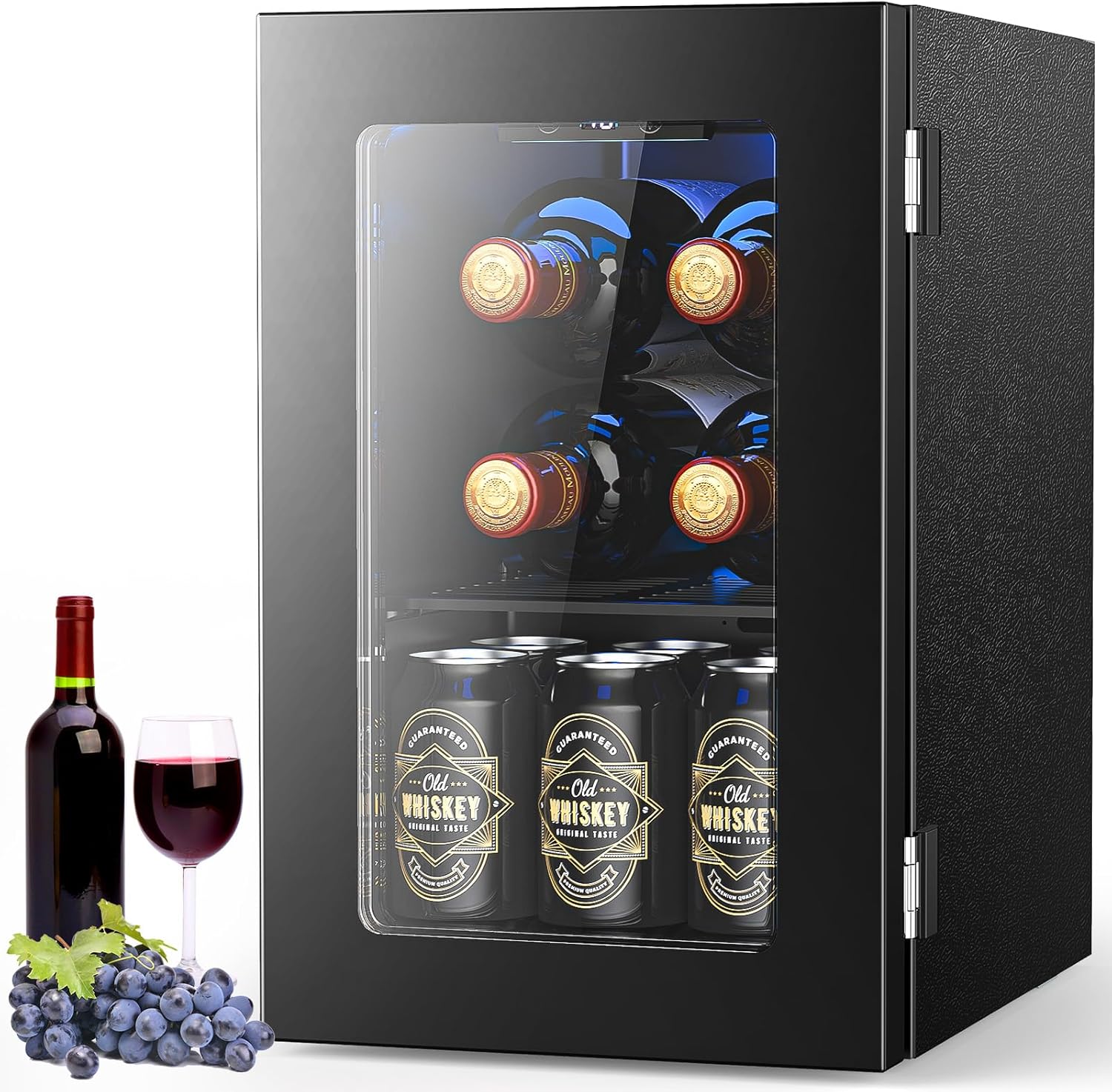 Electactic beverage refrigerator in a modern kitchen setting