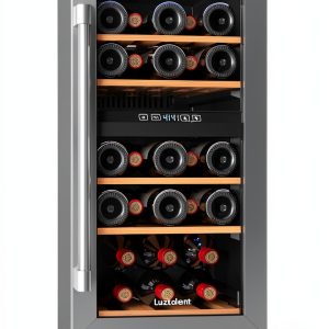 Luztolent Wine Cooler Dual Zone Silver 26 Bottles-0