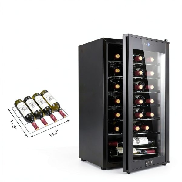 BODEGA Wine Cooler Black Digital Temperature Control-1