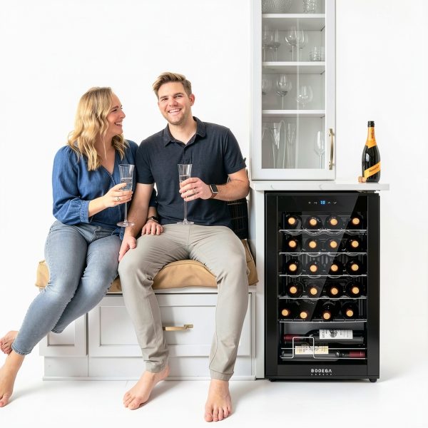 BODEGA Wine Cooler Black Digital Temperature Control-2