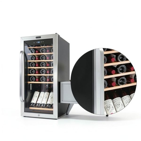 Whynter Wine Refrigerator Freestanding Gray Digital Control-3