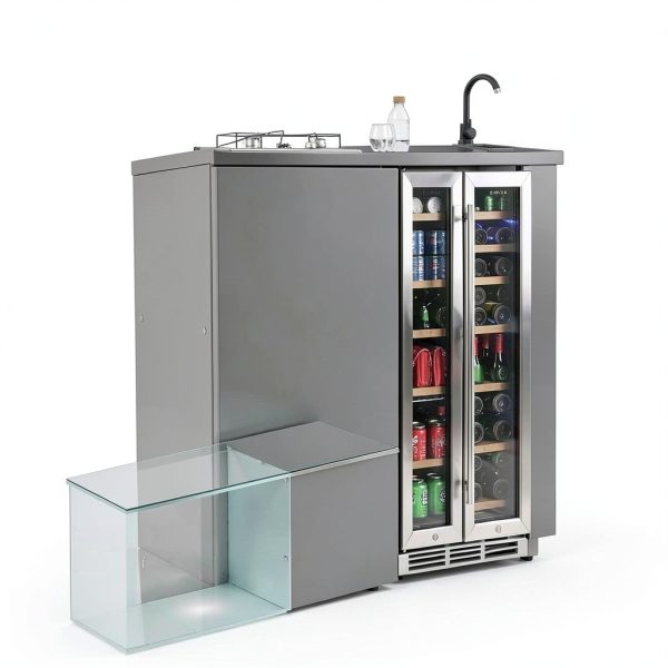 EUHOMY Wine Beverage Refrigerator Dual Zone Freestanding-5