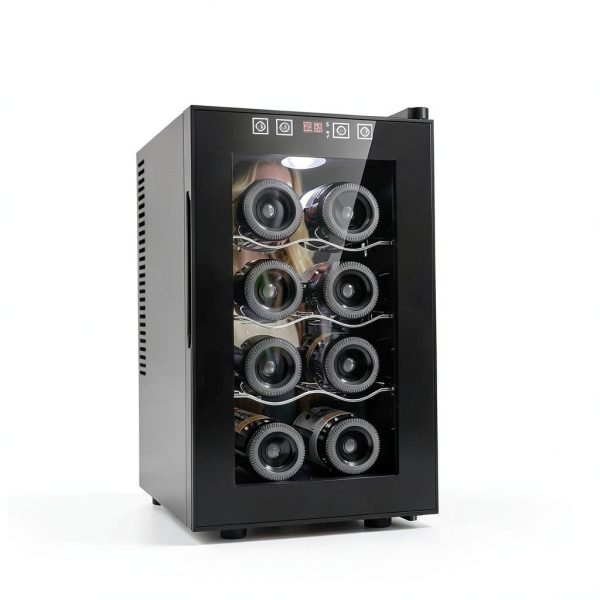 Tylza Wine Cooler 25L Black Adjustable Shelves Digital-8