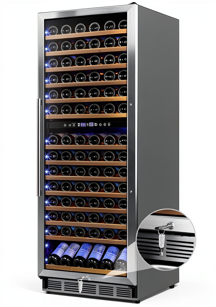 Pavo wine refrigerator installed in a modern kitchen