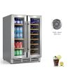 EUHOMY Wine Beverage Refrigerator Dual Zone Freestanding-3