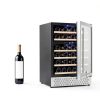 Tylza Dual Zone Wine Cooler Black 54 Bottle Capacity-6