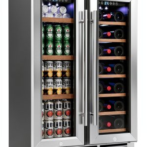 EUHOMY Wine Beverage Refrigerator Dual Zone Freestanding-0