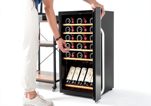 Whynter Wine Refrigerator Freestanding Gray Digital Control-1