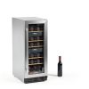 Luztolent Wine Cooler Dual Zone Silver 26 Bottles-5