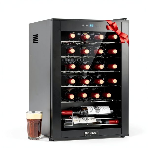 BODEGA Wine Cooler Black Digital Temperature Control-7
