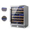 BODEGA Dual Zone Wine Cooler 46 Bottle Black Under Counter-4