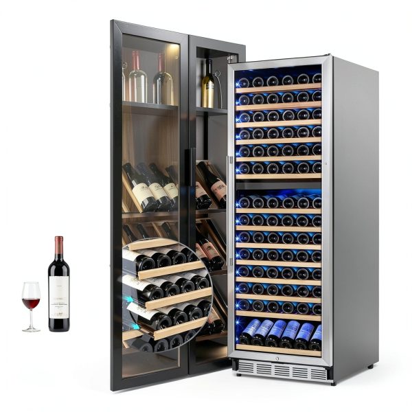 Wine Refrigerator Pavo Stainless Steel Dual Zone-6