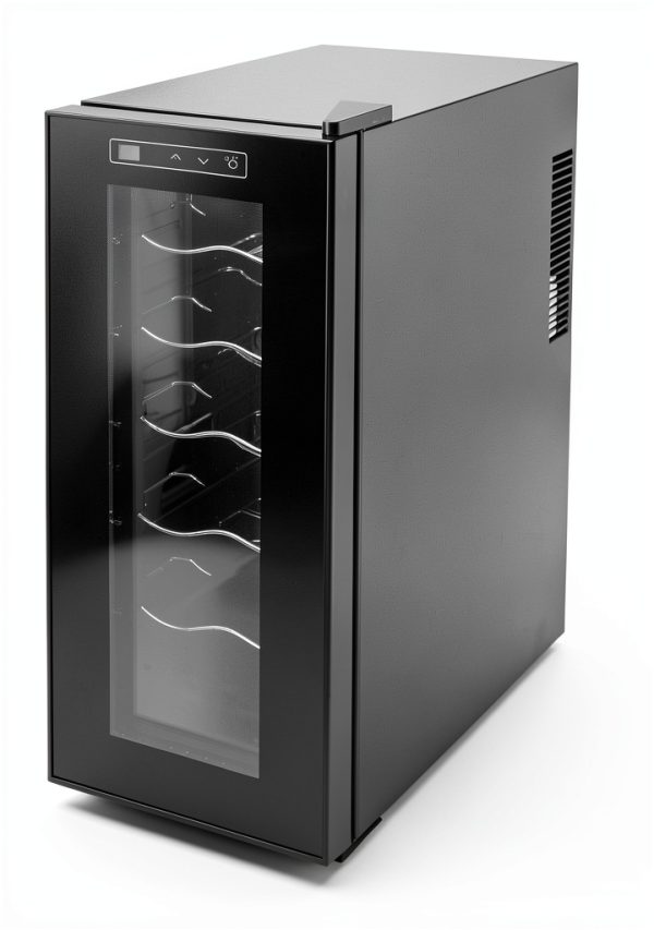 KIOMGLE Wine Fridge Black Thermoelectric Silent Freestanding-5